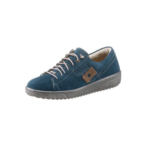 Slipper CASUAL LOOKS, Damen, Gr. 41, blau (mittelblau), Nubukleder, Nubukleder, sportlich, Schuhe