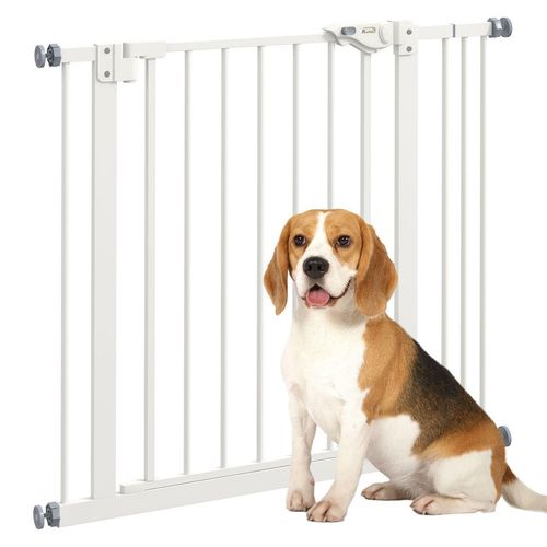 Türschutzgitter Hunde, Absperrgitter, Treppenschutzgitter, Hundegitter, Weiß