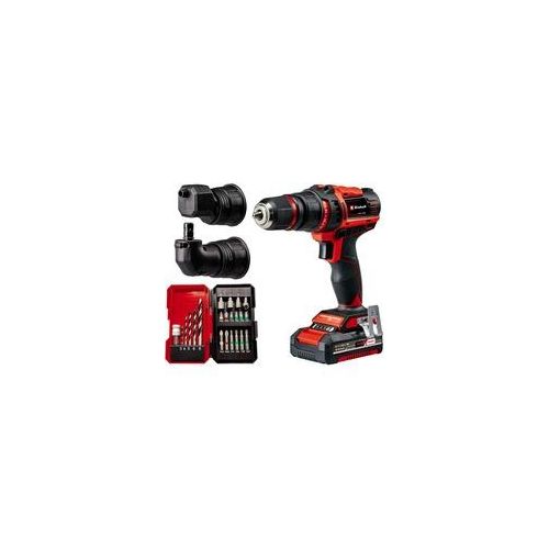 Akku-Bohrschrauber-Set TE-CD 18/45 3X-Li +22, 18Volt rot/schwarz, Li-Ion-Akku 2,0Ah, 22-teiliges Zubehör
