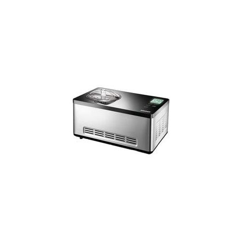 Eismaschine Gusto edelstahl/schwarz, für 2.000ml Eiscreme, 180 Watt Kompressor