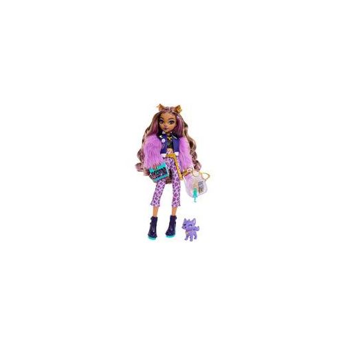 Monster High Clawdeen Wolf-Modepuppe mit Hund Crescent und Accessoires