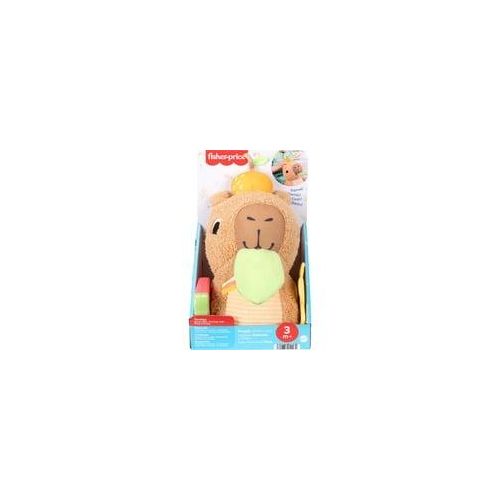 Kuschel-Capybara, Kuscheltier mit Beißring und Rassel