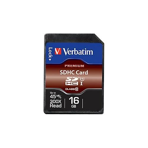 Verbatim Speicherkarte SDHC/SDXC Premium, Speicherkapazität 16 GB