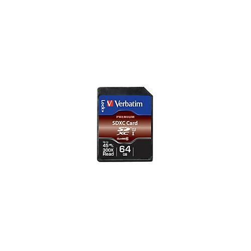 Verbatim Speicherkarte SDHC/SDXC Premium, Speicherkapazität 64 GB
