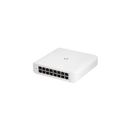 Ubiquiti UniFi Switch Lite USW-Lite-16-POE - Switch - managed - 16 x 10/100/1000 (8 PoE+) - Desktop, wandmontierbar - PoE+ (45 W)