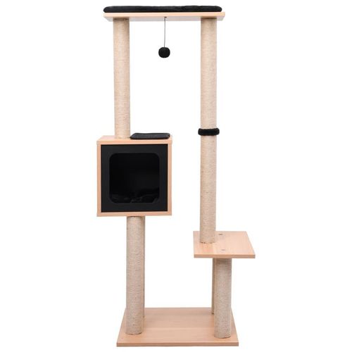 vidaXL Katzen-Kratzbaum mit Sisal-Kratzmatte 129 cm