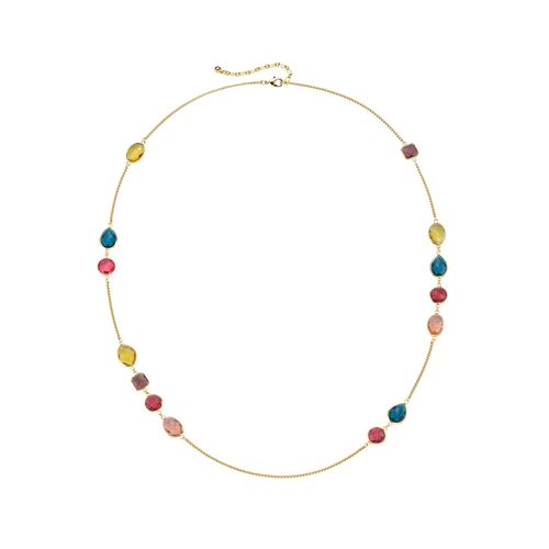Lange Kette LADY, lila (beere), Halsketten, Damen, Metall