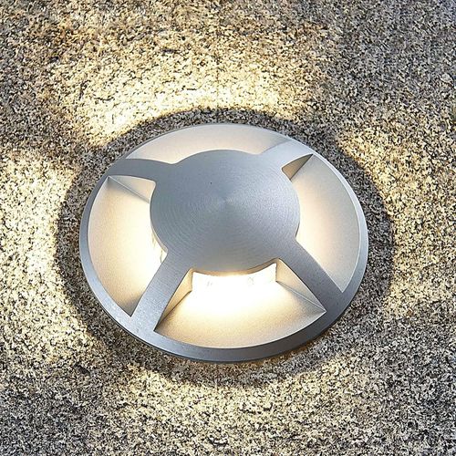 Lucande Bodeneinbauleuchte Milara, 4 Lichtaustritte, GU10