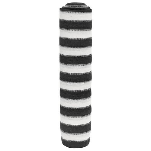 Zaunblende 1X10 M Hdpe 75 G/M² Anthrazit Und Weiß | Größe: 1.5 x 50 m (150 g)