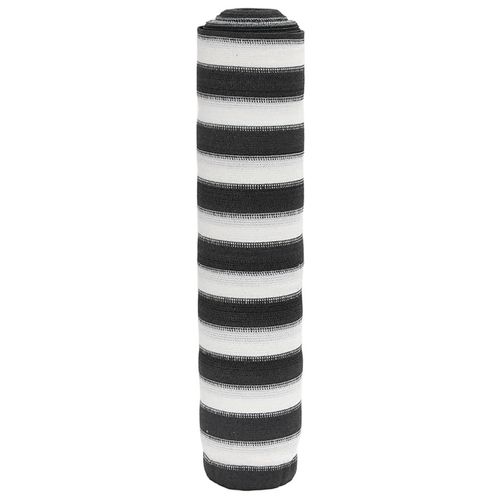 Zaunblende 1X10 M Hdpe 75 G/M² Anthrazit Und Weiß | Größe: 2 x 50 m (195 g)