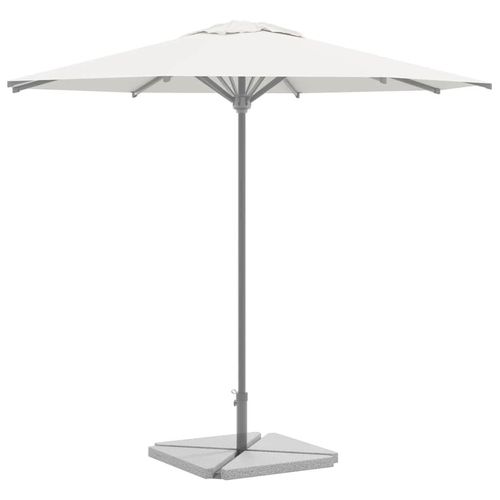 Sonnenschirm-Gewichtsplatten 4 Stk. Granit Dreieckig 14 Kg | Farbe: Grau
