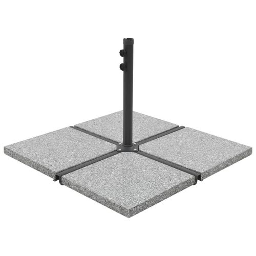 Sonnenschirm-Gewichtsplatte Granit Quadratisch 25 Kg | Farbe: Grau