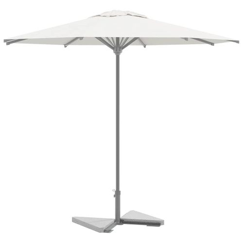 Sonnenschirm-Gewichtsplatten 2 Stk. Granit Dreieckig 14 Kg | Farbe: Grau