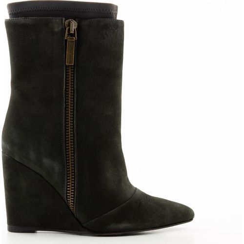 Pierre Balmain Damen Lederstiefel schwarz 37