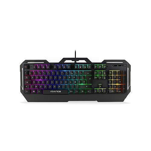 Advance Tastatur AZERTY Französisch mit Hintergrundbeleuchtung RGB GTA 250