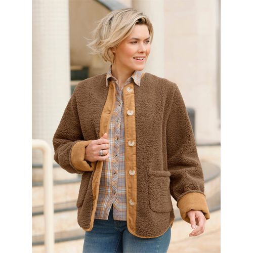 Trachtenjacke CASUAL LOOKS, Damen, Gr. 36, braun (braun, camel), 100% Polyester, Besatz:100% Baumwolle, gemustert, mehrfarbig, Langarm, Jacken