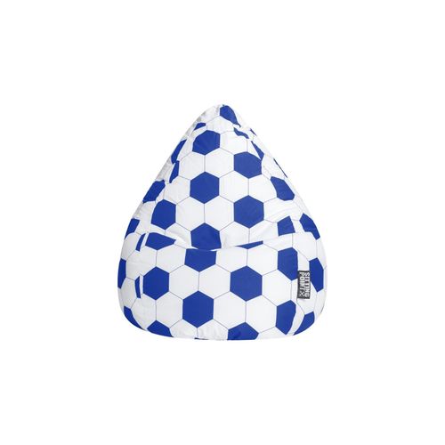 BeanBag FANKURVE XL blau-weiß
