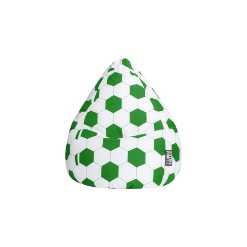 BeanBag FANKURVE XL grün-weiß