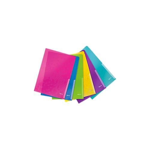 LEITZ® Sichthülle Wow, DIN A4, genarbt, 6 Stück