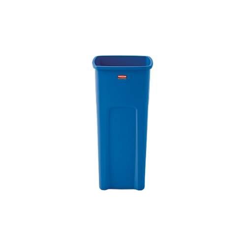 Rubbermaid Abfallbehälter Untouchable®, mit Recycling-Logo, 87 Liter, blau