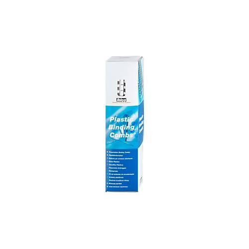 GBC® Binderücken, Plastik, Ø 8 mm, 100 Stück, weiß