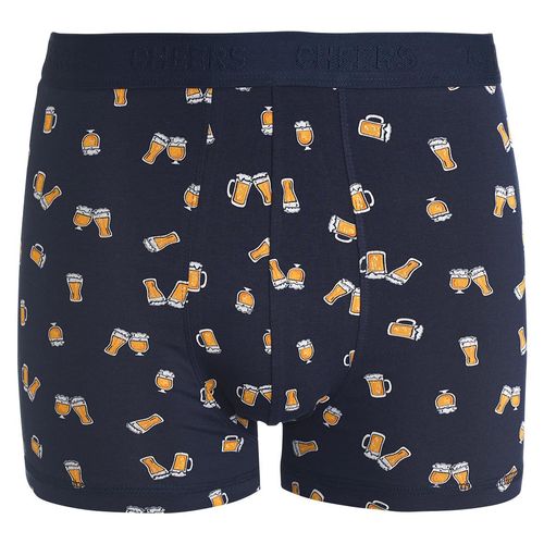 Herren Retroshorts mit Bierglas-Print
