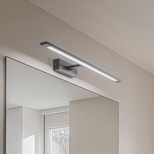 LED-Wandleuchte Gallery, schwarz, Metall, Breite 62 cm, IP44