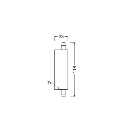 OSRAM LED-Leuchtmittel Stab R7s 20W 3.000K 300°