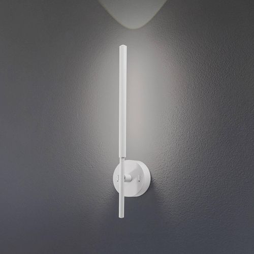 LED-Wandleuchte Focus, weiß 46,5 cm Metall 2-flg. justierbar