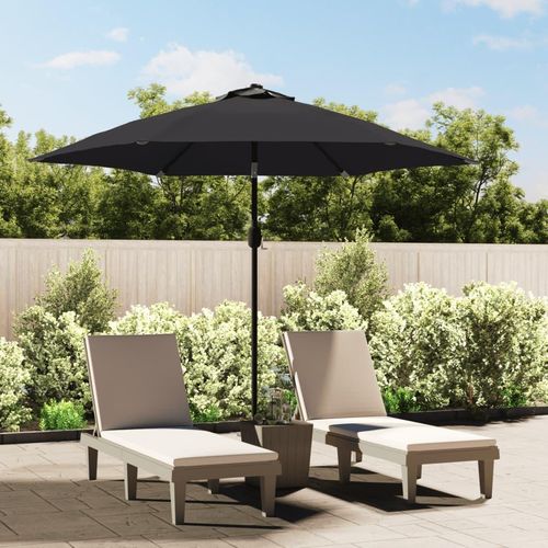 Sonnenschirm Mit Metall-Mast 300 Cm | Farbe: Schwarz