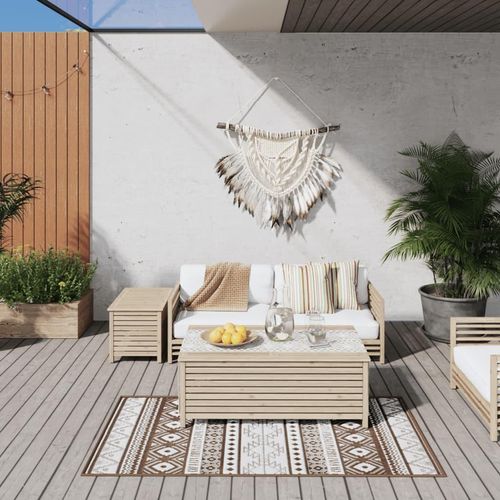 Outdoor-Teppich Beidseitig Nutzbar | Farbe: Braun | Größe: 80 x 150 cm