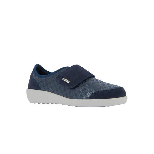 Klettschuh VAROMED, Gr. 5, blau (marine), Veloursleder, Polyester, Schuhe
