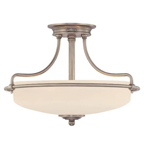 Deckenlampe Griffin, Ø 43 cm, nickel antik
