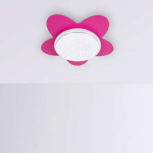 LED-Deckenleuchte Blume Starlight, pink