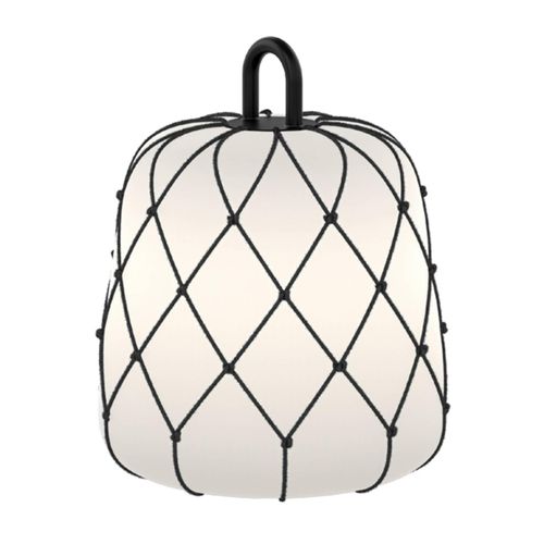 WEVER & DUCRÉ Lampenschirm Costa 2.0, schwarz, Seil, Ø 28 cm