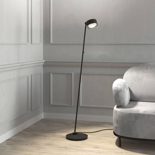 Puk! 120 Floor LED Linsen klar/matt, schwarz matt