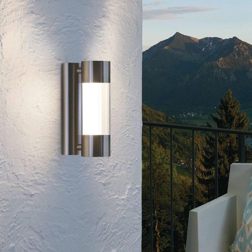 LED-Außenwandleuchte Robledo aus Edelstahl