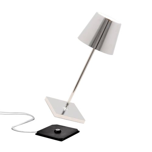 Zafferano Poldina mini Akkulampe innen chrom glanz