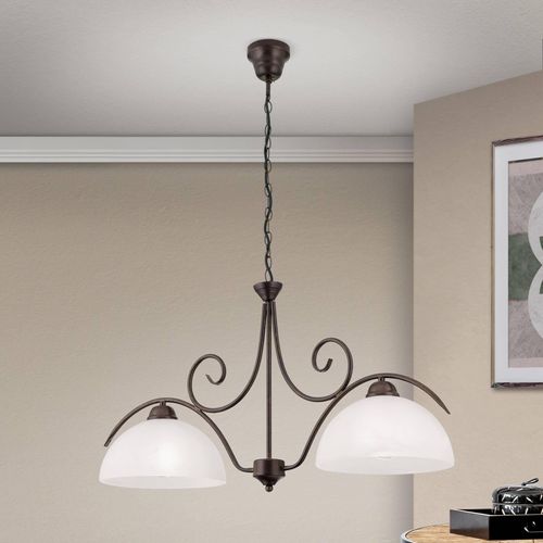 2-fl. Hängeleuchte Marco mit Alabasterglas Image