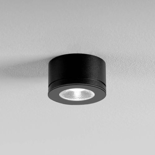 Egger DLS Downlight Newton schwarz 30° 3.000 K Ø 6,3 cm IP54