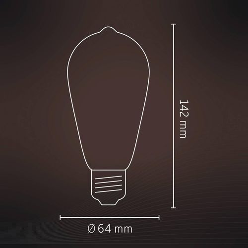 Calex Smart Rustic E27 ST64 LED 4,9W Filament RGBW