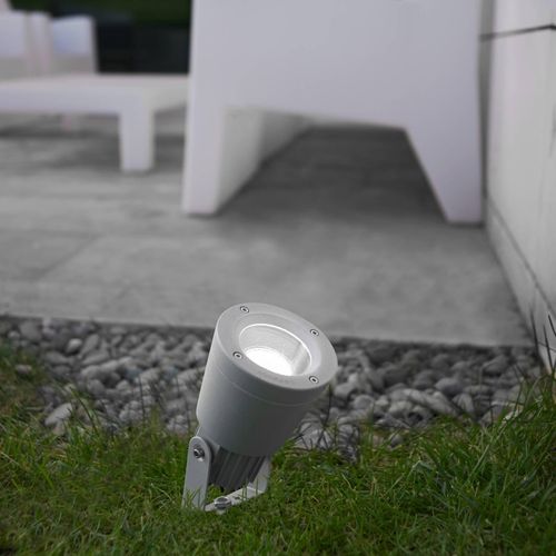 Außenstrahler Hubble, grau, GU10, Aluminium