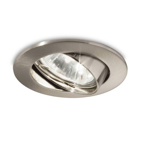 Einbauspot Swing rund, GU10, schwenkbar, nickel