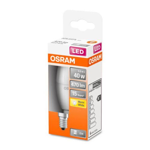 OSRAM Classic B LED-Lampe E14 4,9W 2.700K matt