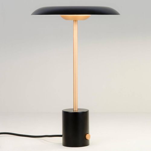 LED-Tischleuchte Hoshi mit Dimmer, schwarz-kupfer