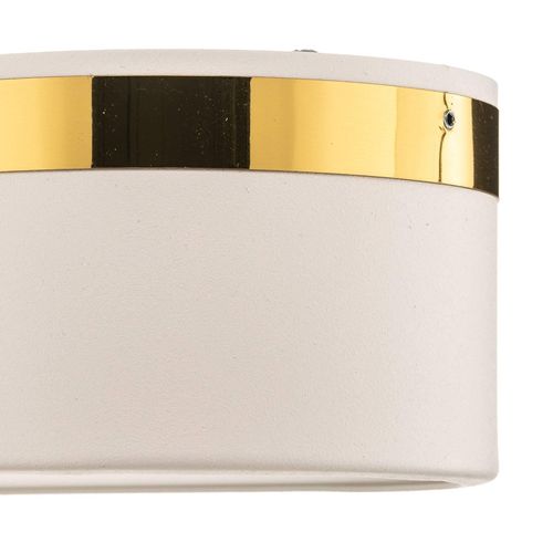 Deckenleuchte Tilden, 50 cm, weiß/gold