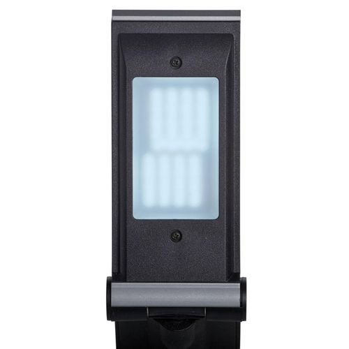 LED-Schreibtischlampe MAULoptimus, silber, Klemmfuß, dim CCT