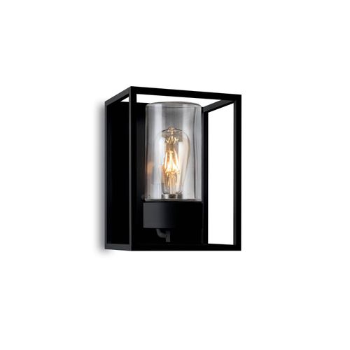 Außenwandleuchte Cubic³ 3366 schwarz/klar