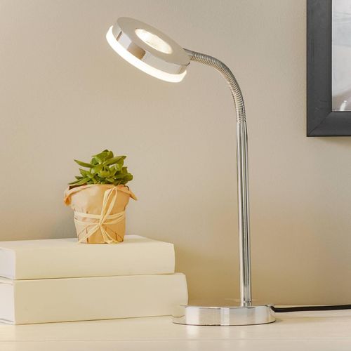 LED-Tischleuchte Rennes, chromfarben, Höhe 40 cm