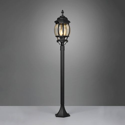 Wegeleuchte Elvo, schwarz matt, Höhe 100 cm, Aluminium